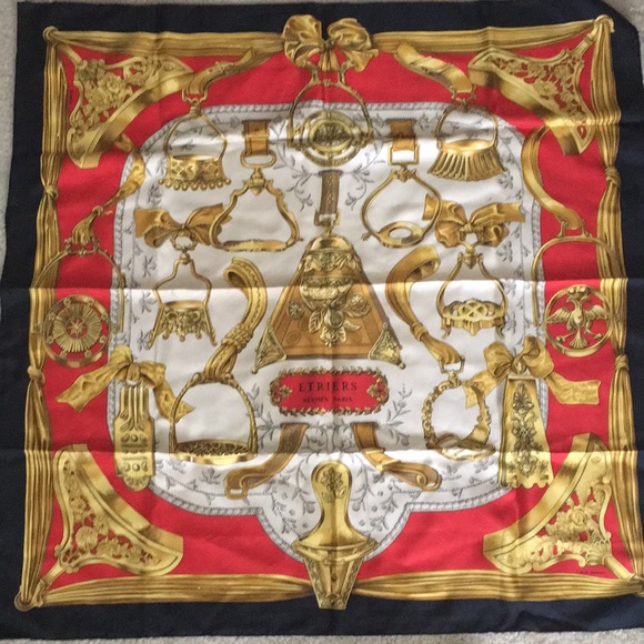 HERMES "ETRIES" Silk Scarf🌺 Authentic Never worn NWOT - Picture 1 of 4